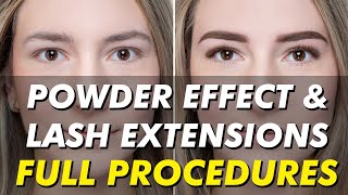 Eyelash extensions & semi-permanent eyebrows | Powder Effect brows before & after | Eye Design NY screenshot 5