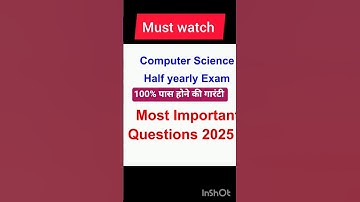 Computer science class 12th half yearly #yt #ytshorts #12thclass #12th #halfyearlypaper #halfyearly