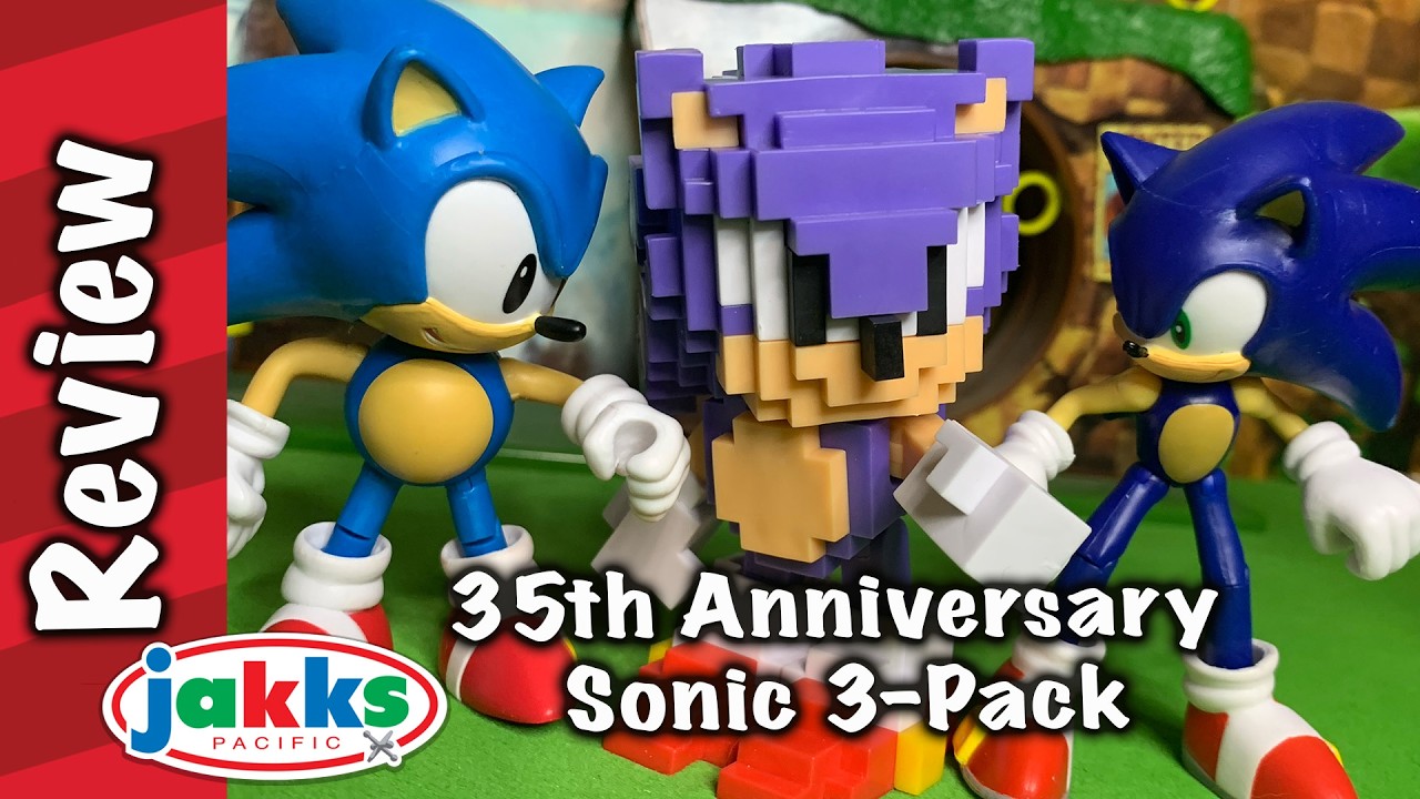 Sonic 35th Anniversary 3-Pack Review - YouTube