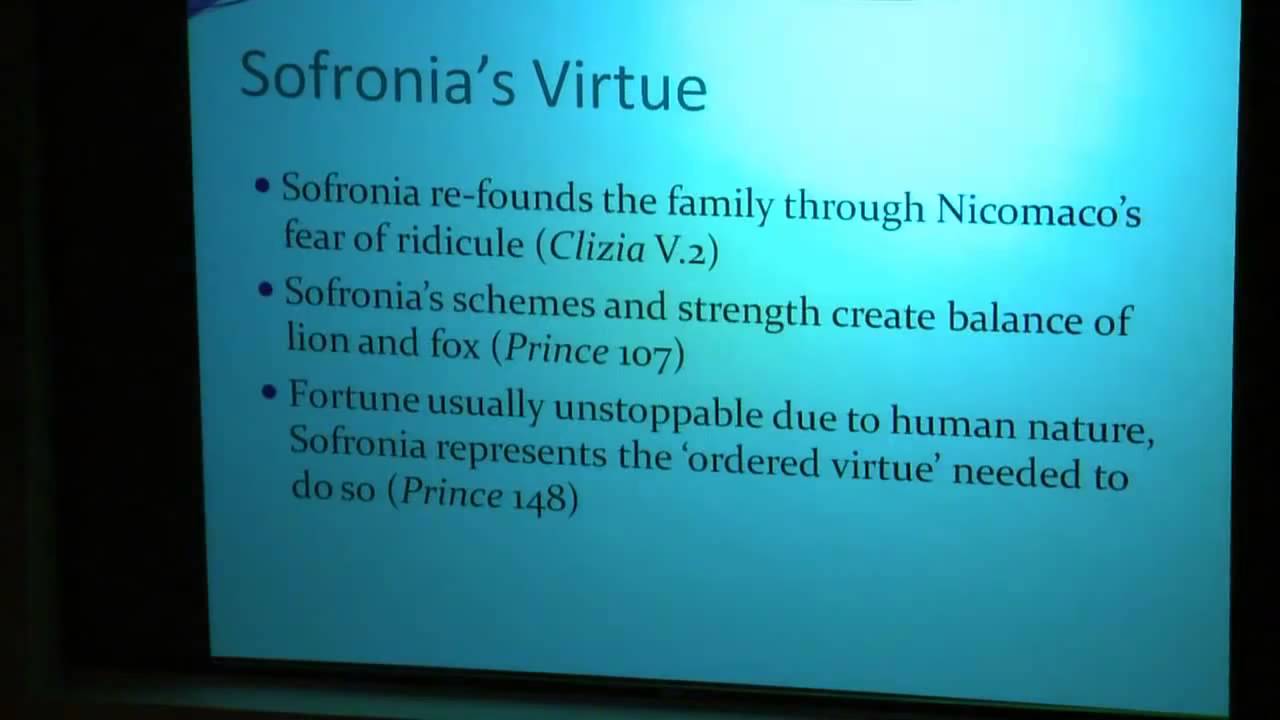 Machiavelli At Wit S End Virtue Fortune And The Purpose Of Comedy Youtube