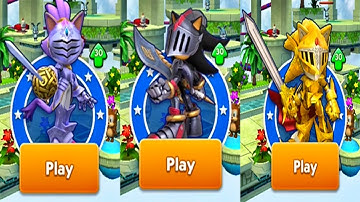 Sonic Dash - Sir Percival vs Sir Lancelot vs Excalibur Sonic - All 55 Characters Unlocked Gameplay