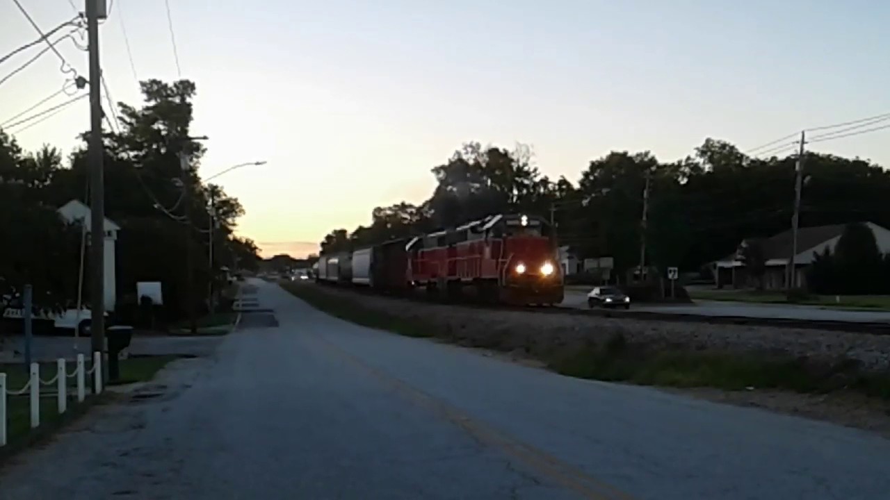 AND NOW THE CAROLINA&PIEDMONT RUNS ALONG MAIN STREET IN SIMPSONVILLE SC
