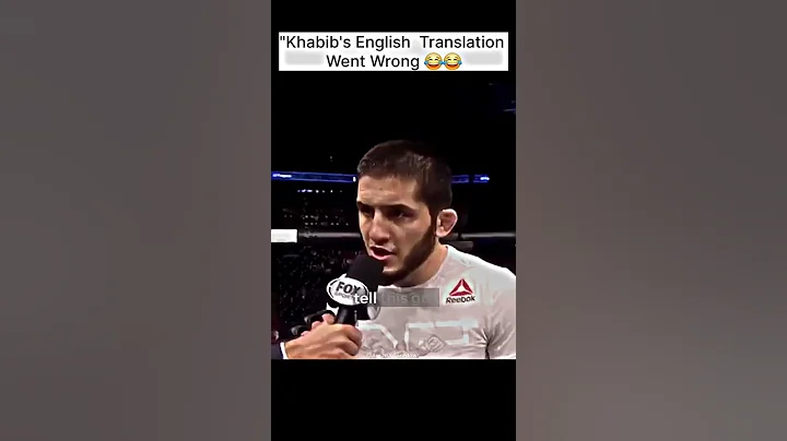 Bro..!"Khabib's English Translation Went Wrong 😂😂#ufc #mma #khabib #motivation .