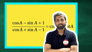 cos A - sin A + 1/cos A + sin A -1  = cosec A + cot A @StudyPointPro 