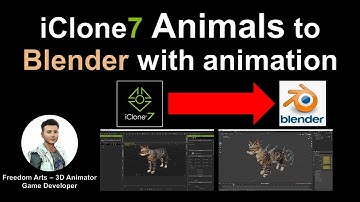 iClone Animals to Blender with animation