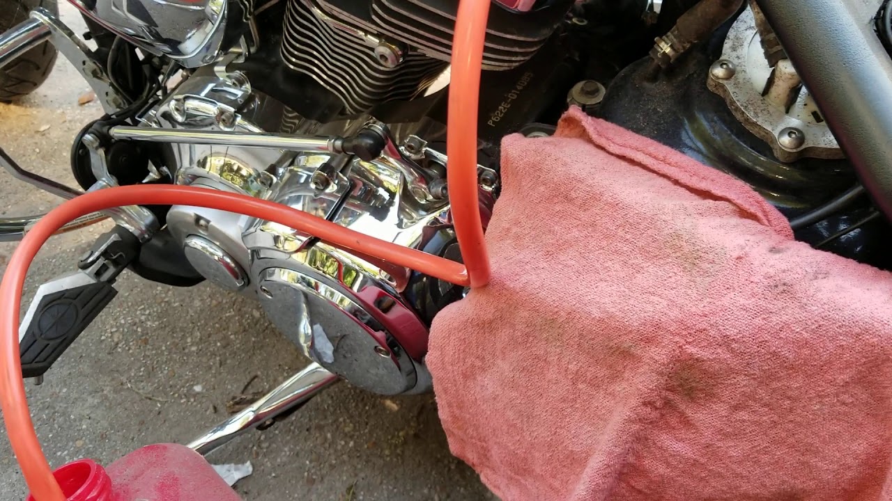 Draining gas tank Yamaha Raider 2010 YouTube