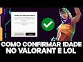 COMO VERIFICAR SUA IDADE NO VALORANT E LOL (FÁCIL E RÁPIDO!)