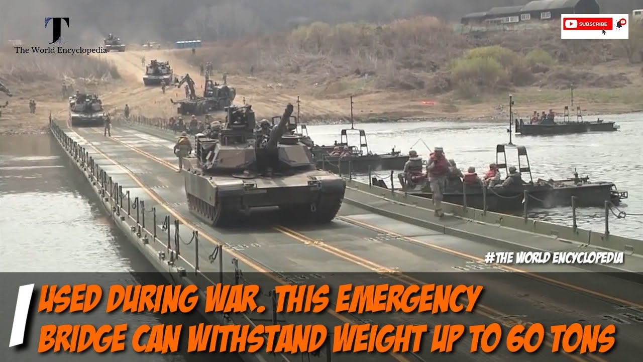 War In Ukreina || Used During War. This Emergency Bridge Can With Stand Weight Up To 60 Tons #shorts