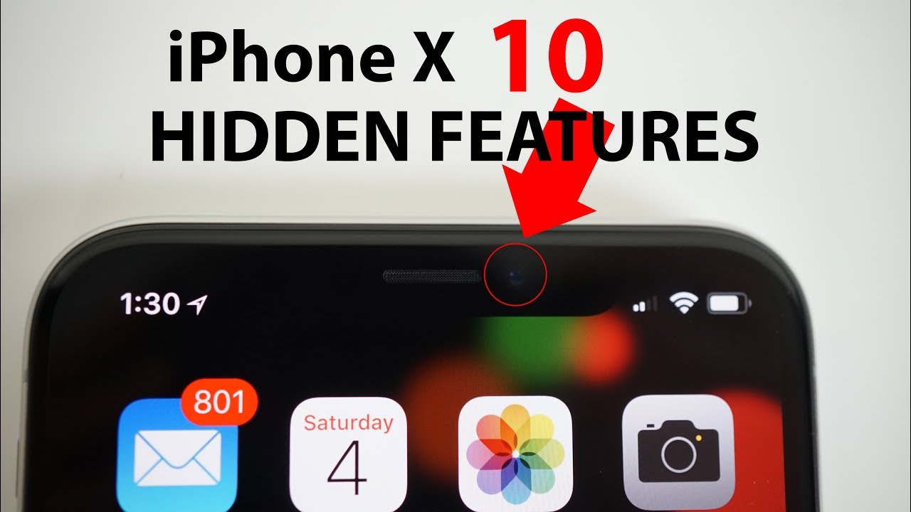 iPhone X - 10 HIDDEN FEATURES! - YouTube