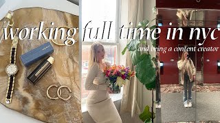 Morning Working Full Time in NYC and being a Content Creator | GRWM for Work and Brand Deals