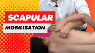 Scapular Mobilisation Joint Play Technique Demonstration Video screenshot 3