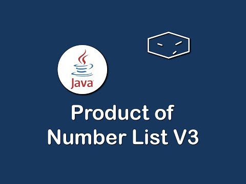 product of number list v3 in java