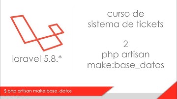 02 Base de Datos, Curso Sistema Tickets Laravel 5.8