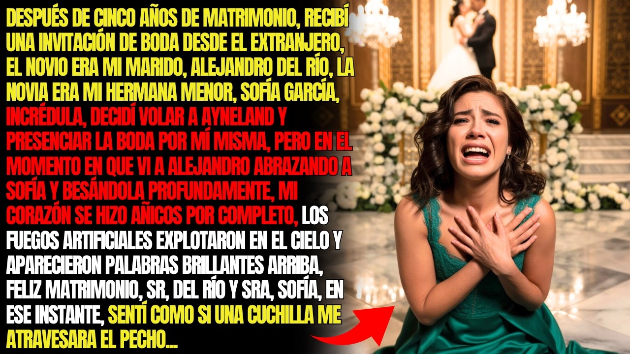 DESPUÉS DE CINCO AÑOS DE MATRIMONIO, RECIBÍ UNA INVITACIÓN DE BODA DE MI ESPOSO Y MI HERMANA MENOR
