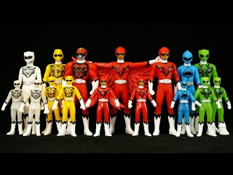 ジュウオウジャー当時物!ソフビ６体セット２０１６年⚠️自立できないのもあります ジュウオウジャー当時物!ソフビ6体セット2016年⚠️自立