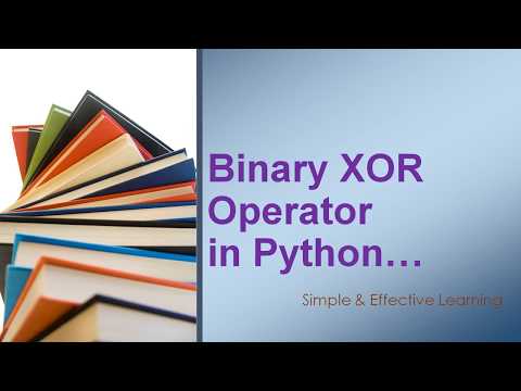 Bitwise XOR Operator in Python || Python Bitwise XOR Operator || Python XOR Operator || XOR Operator