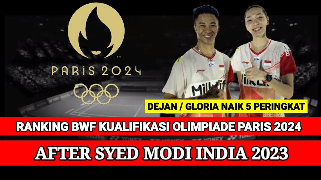 🔴 TERBARU !!! DAFTAR RANKING BWF KUALIFIKASI OLIMPIADE PARIS 2024