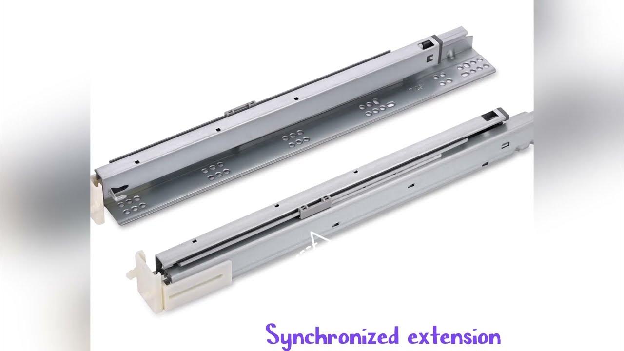 soft close mechanism for synchronized extension undermount drawer