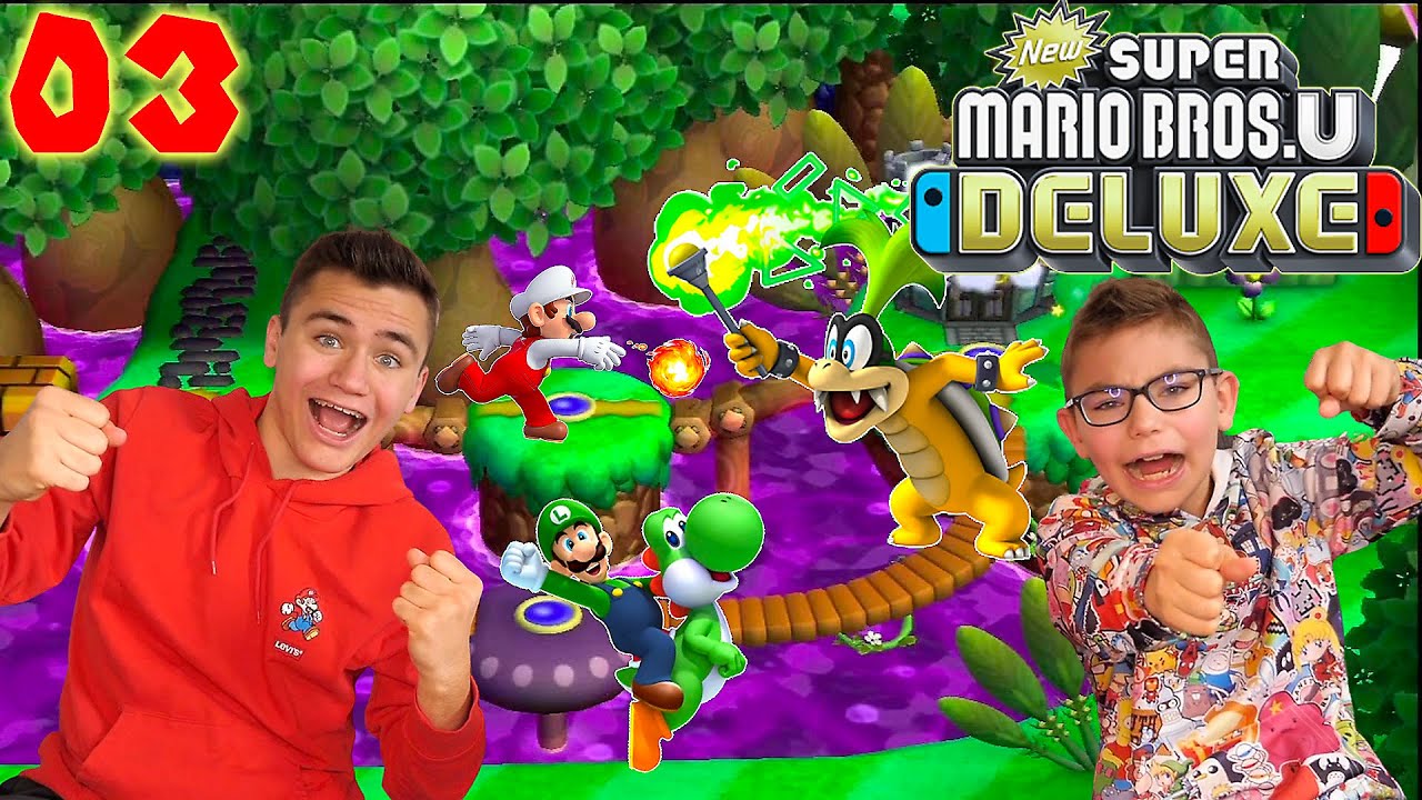 On Découvre la JUNGLE CASSIS et IGGY ! - Super Mario Bros U Deluxe Épisode 3 - Nintendo Switch co-op