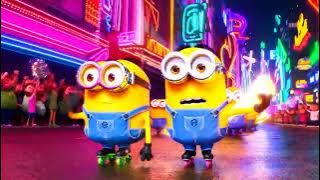 Download lagu Minions’ Glow Rollerblade Relay in Neon City Streets