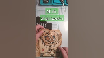 file folder folio-finished!! #halloween #folio #junkjournal