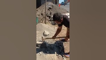 How to Break a Huge Rock Using Only a Sledgehammer!
