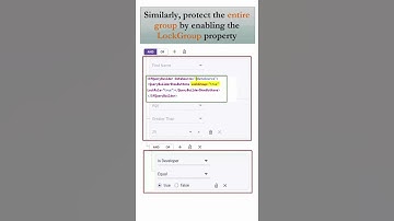 Secure Rules and Groups with Locking in Blazor Query Builder