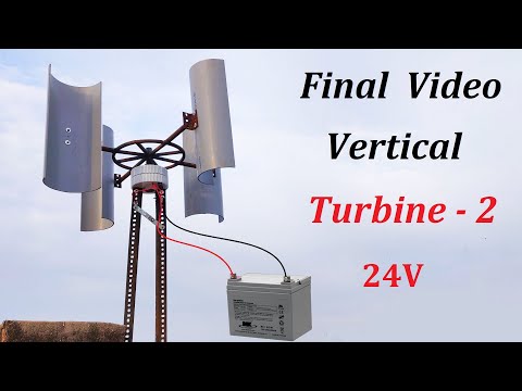 Video: Mulino a vento verticale fai-da-te (5 kW)