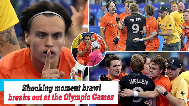 Olympics Paris 2024: Shocking moment brawl breaks out at the Olympic Games: Dutch and German...