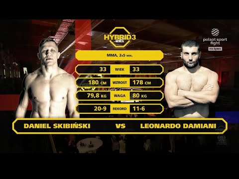 Full Fight: Daniel Skibiński (Skiba) vs. Leonardo Damiani (Ram) Highlights HD | Hybrid MMA 3