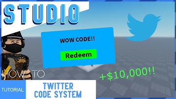 ROBLOX STUDIO | How to make a Twitter Code System [Easy!]
