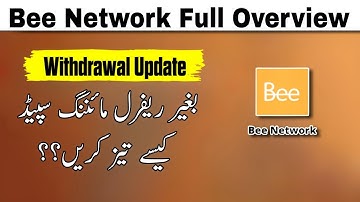 Bee Network withdraw update || Bee Network earning Method