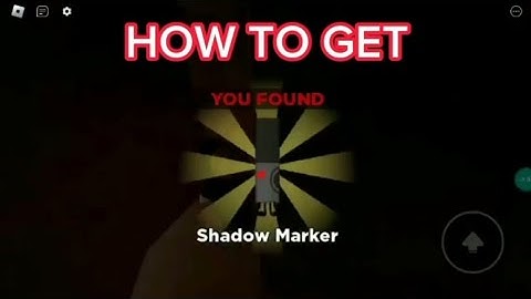 How to get the shadow marker in find the markers