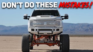 Mistakes When Lifting Your Truck!