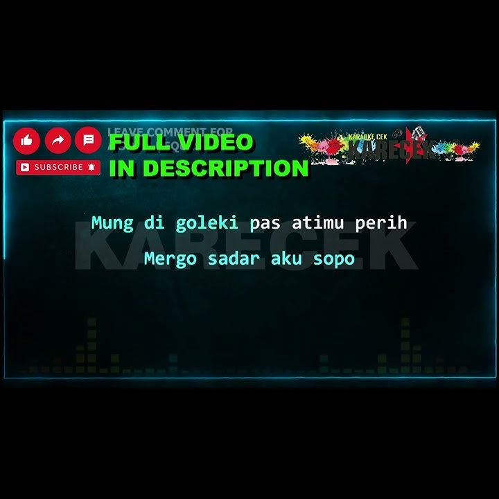 Karaoke Nella Kharisma Mundur Alon Alon 4K