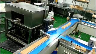 sliced cake auto flow packing machine workshop livesteam