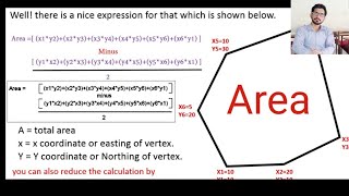 How to Calculate Land Area With Coordinates.