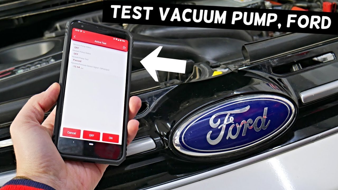 HOW TO TEST VACUUM PUMP FORD FOCUS FIESTA ESCAPE EDGE F150 FUSION EDGE