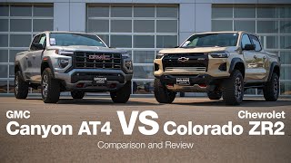 2024 chevy colorado zr2 vs gmc canyon at4 | comparison and review