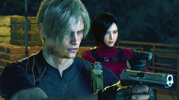 Separate Ways - All Leon Cutscenes & ENDING - Resident Evil 4 Remake DLC