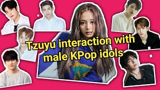 Twice Tzuyu interaction with male KPop idol