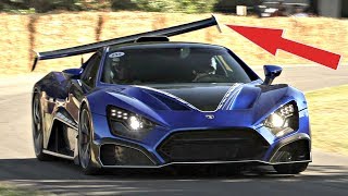 1200HP Zenvo TSR-S with CRAZY Active Aero in Action on Hillclimb | Twin-Supercharged V8 SOUND
