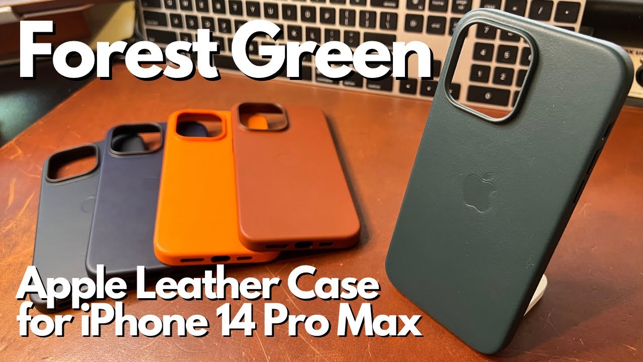 Forest Green - iPhone 14 Pro Max Apple Leather Case Closer look