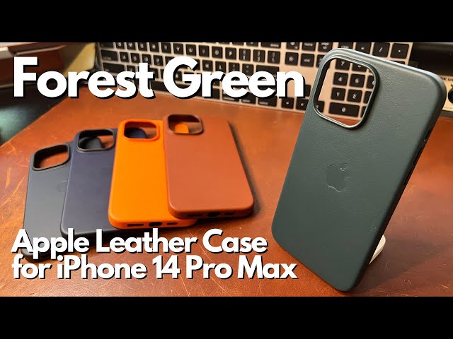 iPhone 14 Pro Max and Orange Leather Case Unboxing 