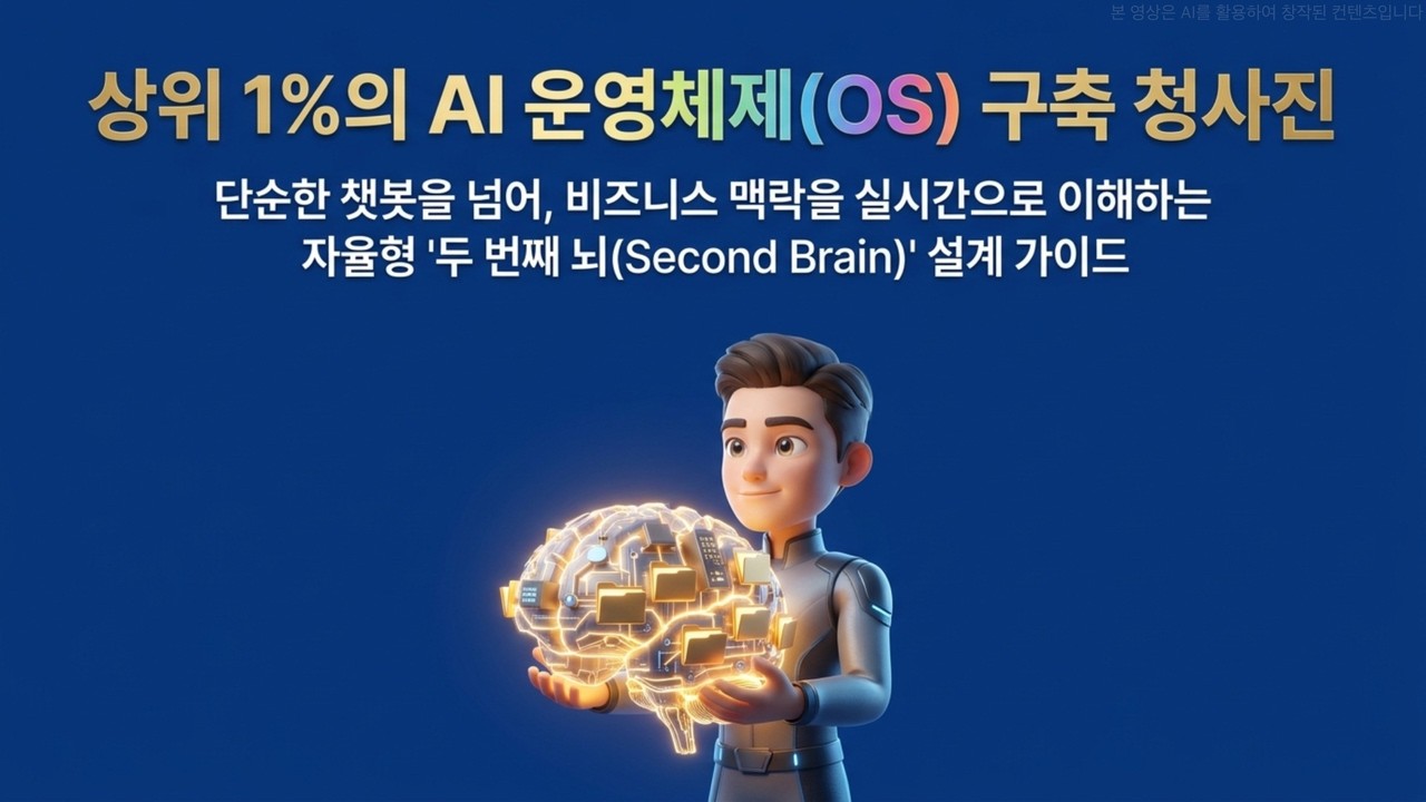 [상위 1%] 완벽한 '자율형 AI 두 번째 뇌'를 만드는 궁극의 시스템 | 일하지 않아도 알아서 돌아가는 자율형 AI 운영체제(OS) 구축하는 5단계 방법