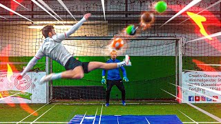 EPISCHE FALLRÜCKZIEHER FUßBALL CHALLENGE + BESTRAFUNG