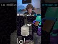 DrDonut destroys 10 MILLION Crystals at once 😲 | #minecraft #crazy #insane #drdonut #worldrecord