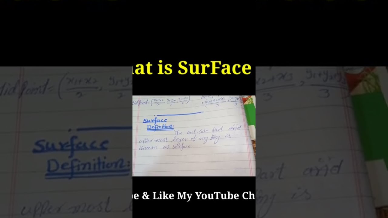Calculus What Is Surface In Mathematics Definition Of Shorts