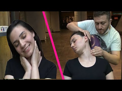 ASMR female calming chair massage + NECK CRACK + female back,neck,head,arm,palm,throat,sleep massage