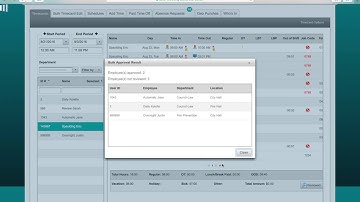 Bulk Approval of Timecards
